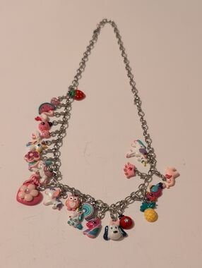 Whimsical Charm It  Necklace With 24 Charm It Charms